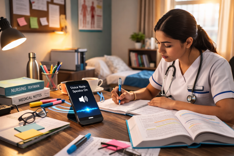 Speech to Note in Diagnostic Centers: Recording Findings Efficiently