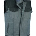 men motorcycle textile vest for long rides