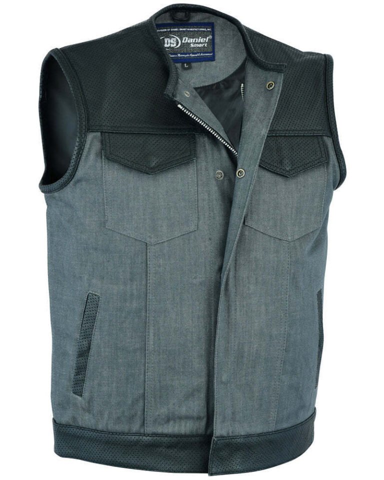 men motorcycle textile vest for long rides