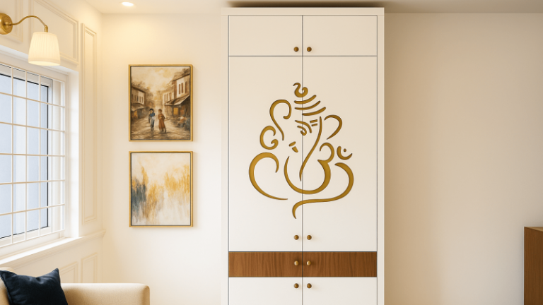 Stylish Modern Mandir Design