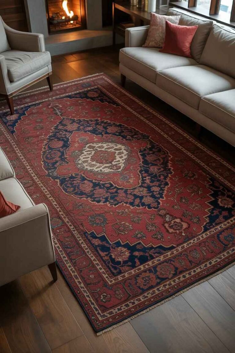 Hand-Knotted Wool Carpet