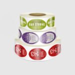 Custom oval roll labels