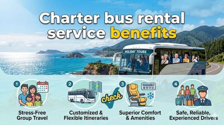 Top Benefits of Choosing a Charter Bus Rental Service for Group Travel
