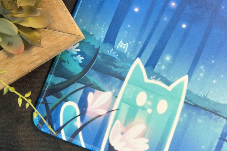 Forest Cat Spirits Playmat by PrismaticDefender | Elevate Your Gaming Table Forest Cat Spirits Playmat