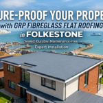 GRP fibreglass flat roofing