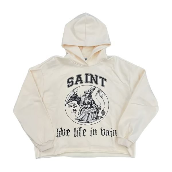 Saint Vanity hoodie styles that match loose jeans Saint-Vanity-Cream-Hoodie-Live-Life-In-Vain-600x600