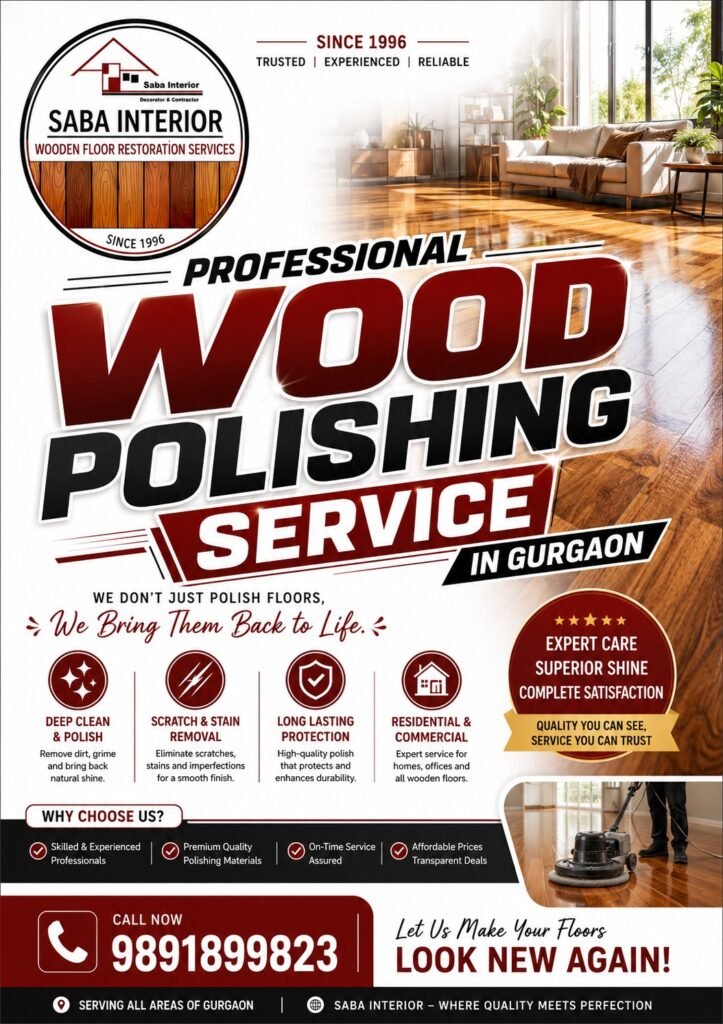 Wooden Floor Polishing Services in Noida