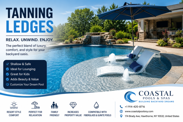 Tanning Ledges: The Luxury Feature Transforming Modern Backyard Pools tanning ledge