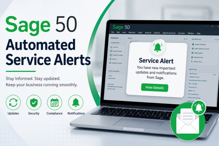 Sage 50 Automated Service Alerts
