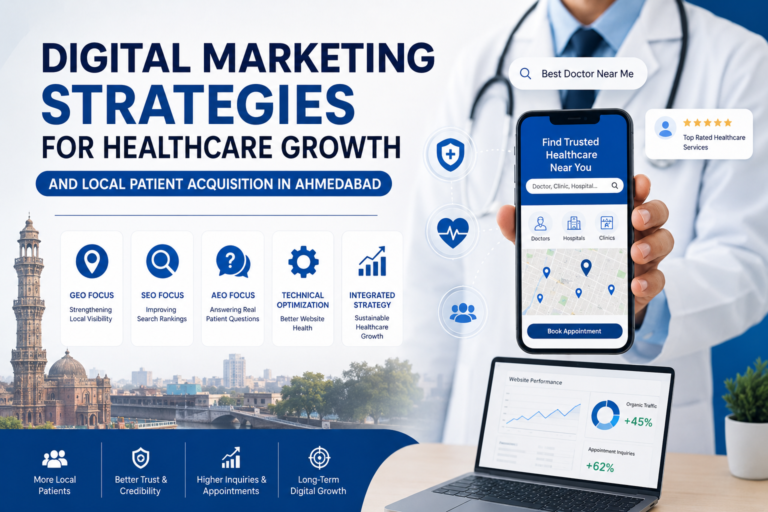 Healthcare digital marketing for local patient acquisition and SEO growth in Ahmedabad